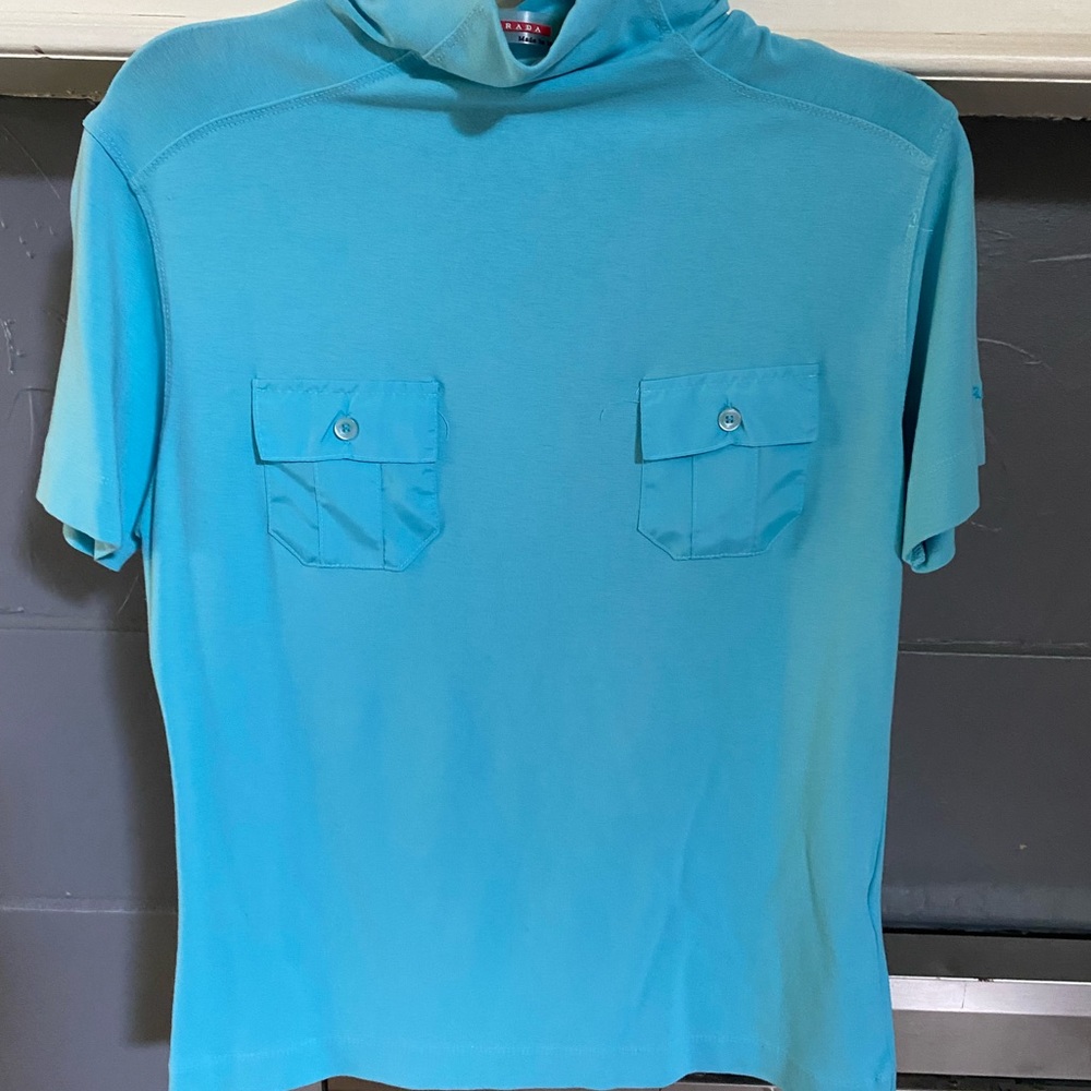 🌺Prada short sleeve high neck to size 40 IT 4US